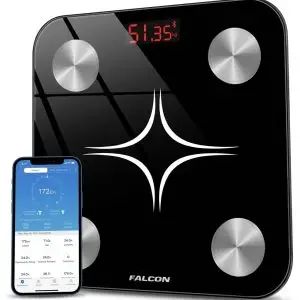 Inteligentna waga łazienkowa Falcon Smart Premium Bluetooth do 180 kg