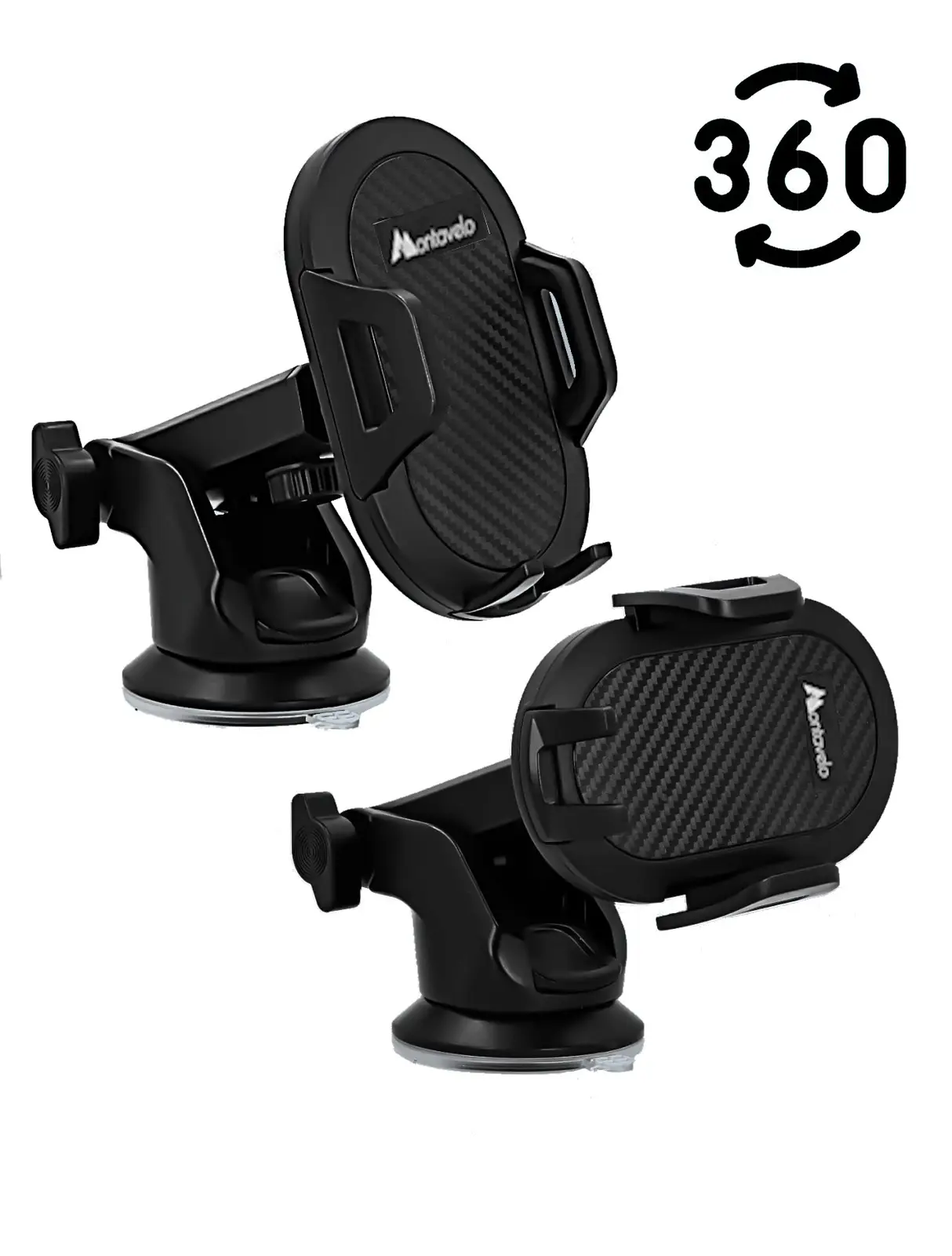 Samochodowy uchwyt na telefon do szyby i kokpitu 360° - obrazek 2